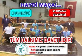 BU HAFTAKİ MAÇIMIZ EVİMİZDE..!