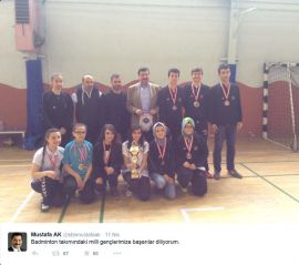 BAŞKAN MUSTAFA AK BİZİ TEBRİK ETTİ