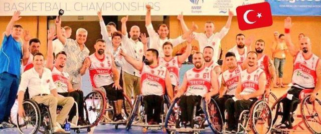 TEKERLEKLİ SANDALYE BASKETBOL MİLLİ TAKIMIMIZ AVRUPA ŞAMPİYONU